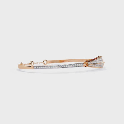 0.55ct Art Deco Lab Grown Diamond Arrow Bracelet