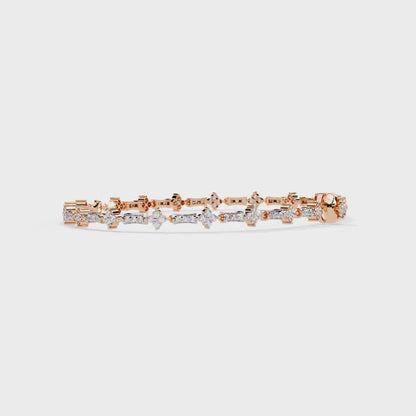 0.82 Ct Infinity Tennis Lab Grown Diamond Bracelet