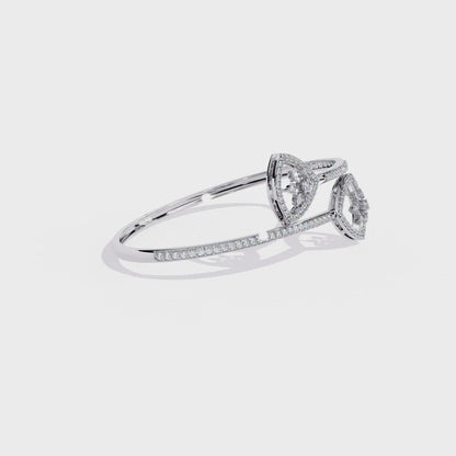 1.35 Ct Contemporary Line  Lab grown Diamond Bracelet