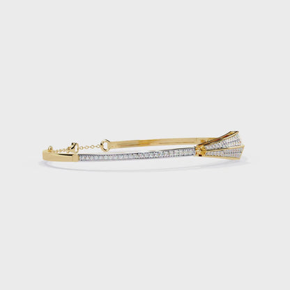 0.55ct Art Deco Lab Grown Diamond Arrow Bracelet