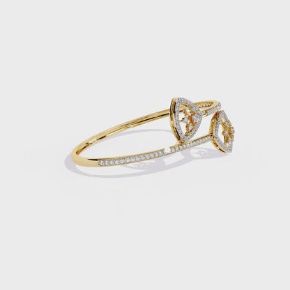 1.35 Ct Contemporary Line  Lab grown Diamond Bracelet