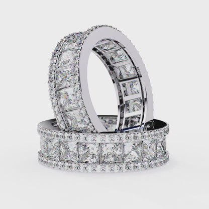 Statement Sparkle: Princess Lab Diamond Eternity Ring