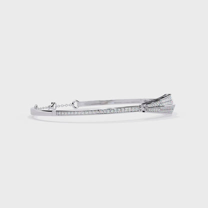 0.55ct Art Deco Lab Grown Diamond Arrow Bracelet