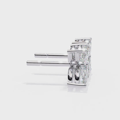 0.88 Ct Dainty Flower Marquise Cut Lab grown Diamond Stud Earrings