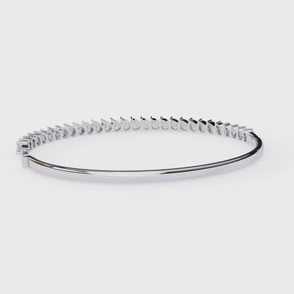 Timeless 4.52 Carat Pear-Shaped Lab Grown Diamond Bracelet